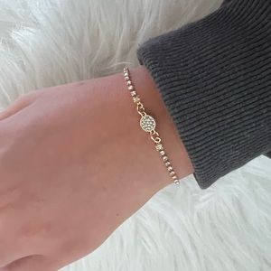 Crystal pendant bracelet